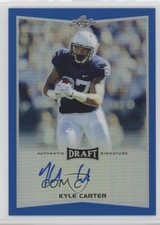 2016 Leaf Metal Draft Blue Prismatic 33/50 Kyle Carter #BA-KC1 Auto 0af