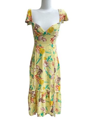 knee length dresses for ladies Urban Outfitters Yellow Lace Corset with Boning (Large) – The Thrifty Hippy
