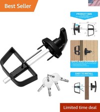 Shed Door Latch, Shed Locks with 4 Keys, Widely Use, T-Handle Lock Kit