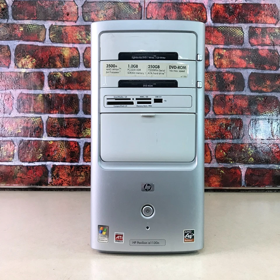 HP Pavilion Retro Gaming Athlon 2.20GHz 1GB RAM 250GB HDD Windows 7 Pro 64-Bit - Image 2 of 4
