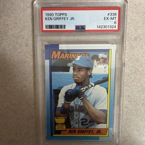 1990 Topps Ken Griffey Jr. #336 Seattle Mariners PSA 6