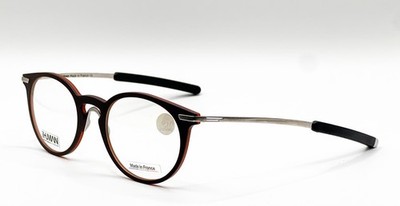 I Human PS13019 0013 Black Gray Silver Oval Authentic Eyeglass Frames 49-21-140