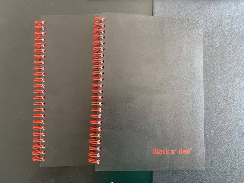 Black n Red  Business Notebooks 2 Pack Hardcover Casebound