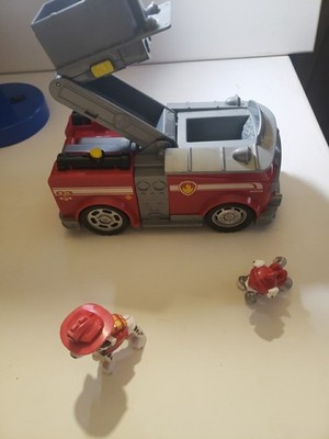 Paw Patrol Rescue Fire Truck By Spin Master Fire Engine Red With 2 Figures 
