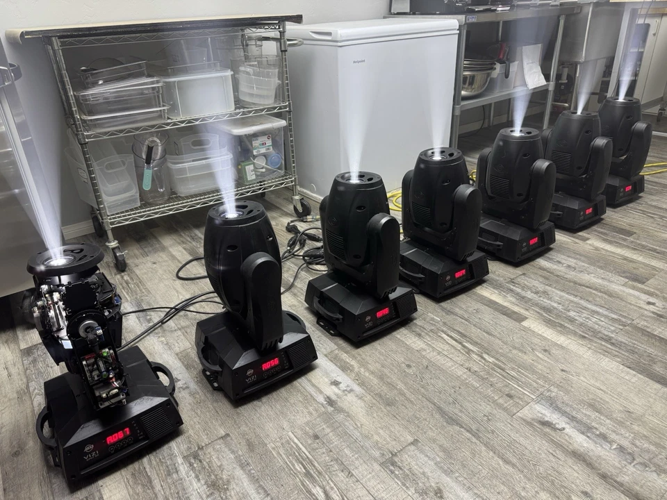 ADJ American DJ Vizi Spot 5R Stage DMX Gobo Beam Mini Moving Head Effect Light - Image 3 of 4