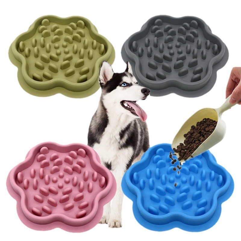 Bowl Silicone Slow Food Mat Anti Slip Dog Bowl Pet Supplies