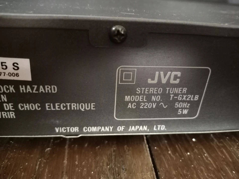 JVC  Radio Tuner T-GX2L Synthesizer Tuner - AM/FM/MW - Bild 2 von 3