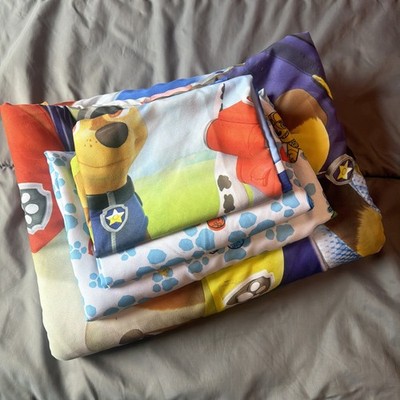 4 pc Nickelodeon Paw Patrol Toddler Bed Set