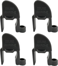 ISURE MARINE 4 Pcs Boat Fender Clips  Boat Quick Adjust Pontoon Boat Square Rail
