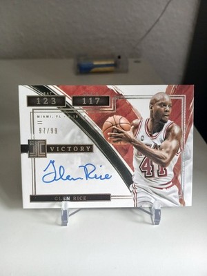 Glen Rice On-card Auto /99 2021-22 Panini Impeccable