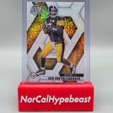2025 Panini Mosaic Football BEN ROETHLISBERGER # 9 White Sparkle Prizm