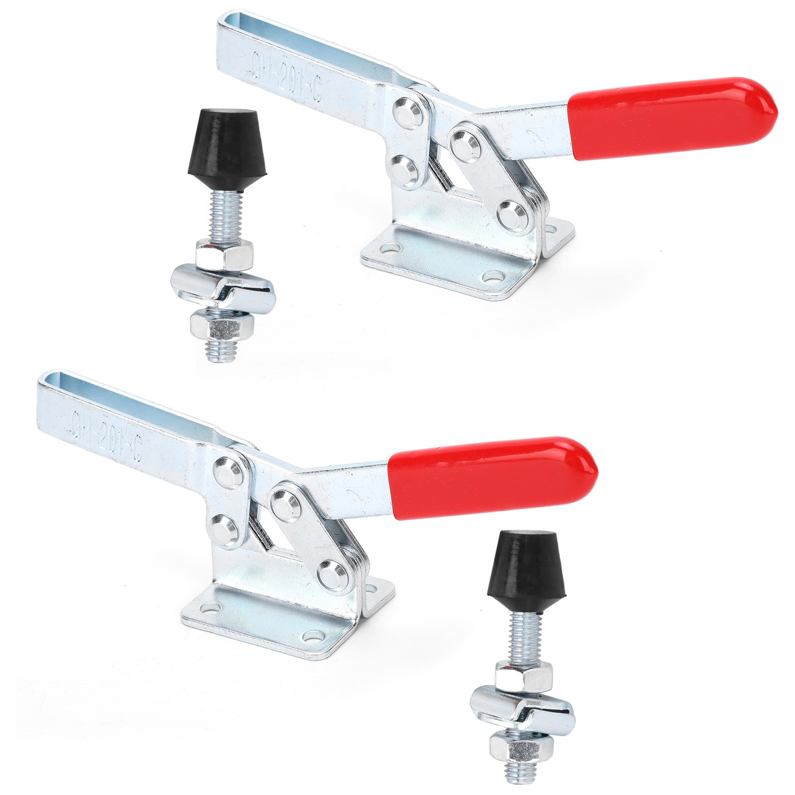 2Pcs Toggle Clamp Anti Rust Alloy Steel Quick Release Hold Down Hand Tool 182kg