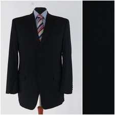 Mens CALVIN KLEIN Tuxedo Jacket 44R UK Size Black Wool Sport Coat Blazer