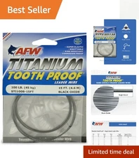 Revolutionary Titanium Single Strand Leader Wire - 100 lb , Kink Resistant