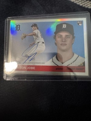 Topps Chrome Platinum 2025 Jackson Jobe RC Refractor Auto #CPA-JJO 13/199 Tigers