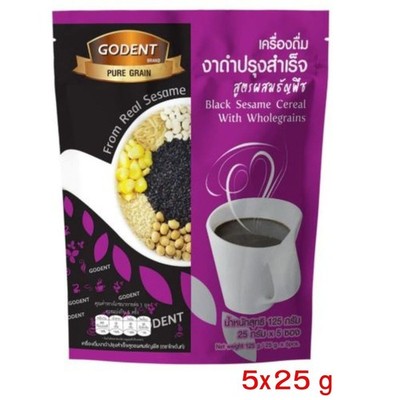 6X Black sesame drink vegan cereal low sugar healthy breakfast premium organic