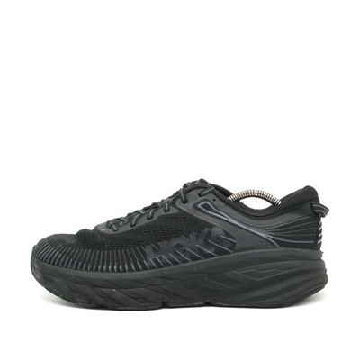 Hoka One Herren Bondi 7 Sneaker Schwarz Mesh Low-Top Leicht Laufschuhe EU 45 1/3