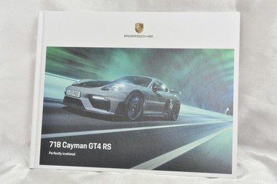 Porsche 718 Cayman GT4 RS, sehr schönes Prospektbuch  Neuwertiger Zustand