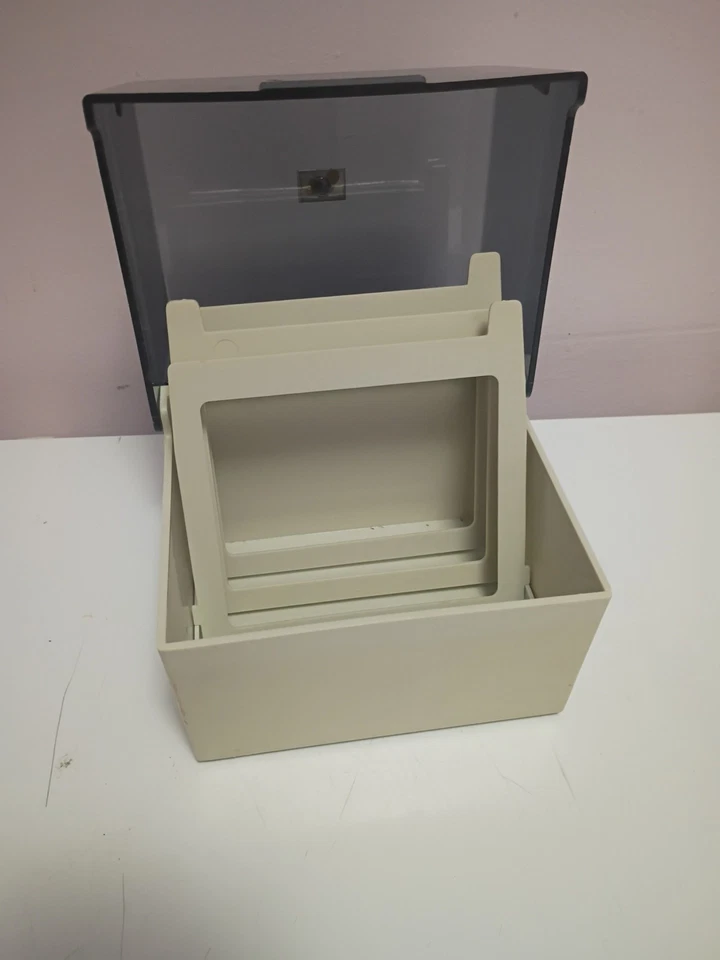 Vintage 1987 Computer Floppy Disc Storage Box Case A.L.S. Industries 1980s tech - Image 2 of 4