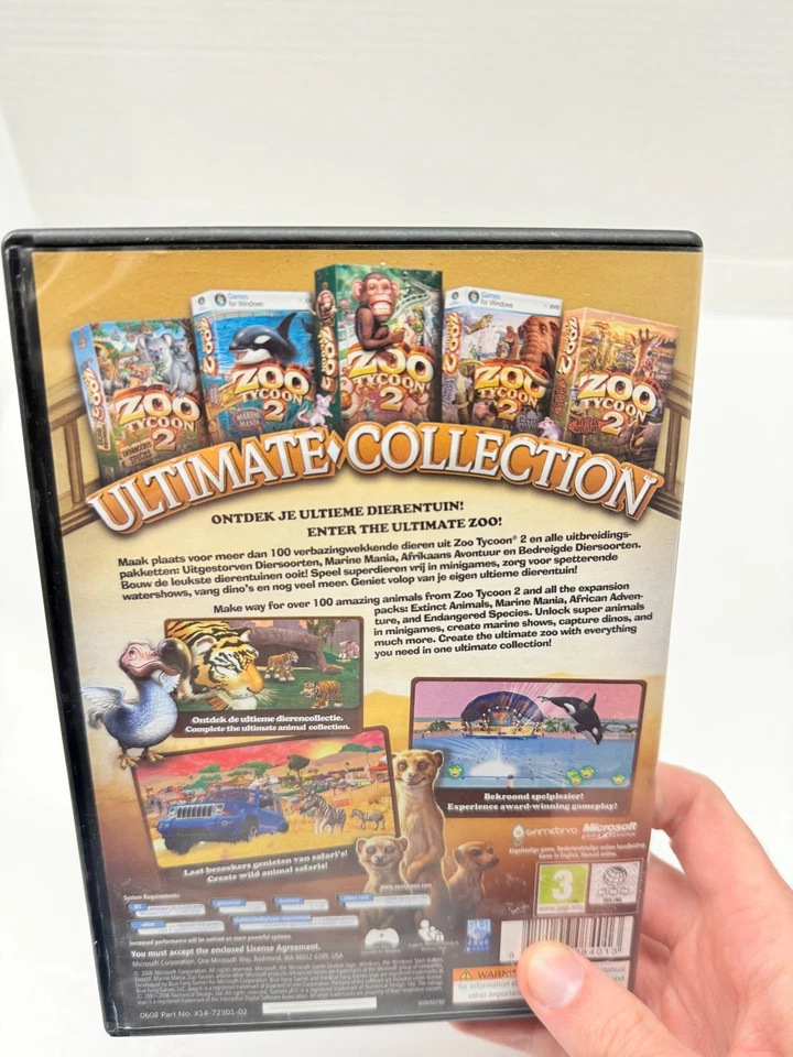 Zoo Tycoon 2: Ultimate Collection (Windows PC 2008) 3 discos Foto 4 de 4