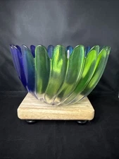 Vintage Studio Nova Germany Beautiful Décor Glass Bowl Masterpiece