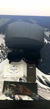 Prada PR 17WS Sunglasses Black Frame Black Lens Authentic w/ Box Case Full Set