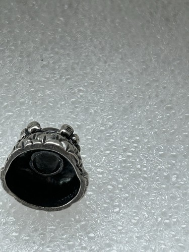 Authentic Sterling Sterling Customised TROLLBEADS OWL with 18ct gold,emerald & - Picture 11 of 11