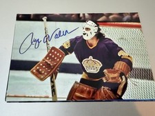 Rogie Vachon Los Angeles Kings Signed Autographed Original 4x6 Hockey Photo