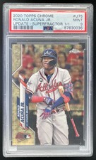Marketplace image: 2020 Topps Chrome Update Superfractor #U-75 Ronald Acuna Jr. 1/1 PSA 9