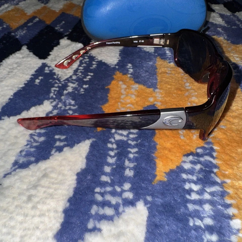 Gafas de sol Costa Del Mar Inlet IT 48 Borgoña para mujer polarizadas 580P con estuche Foto 4 de 4