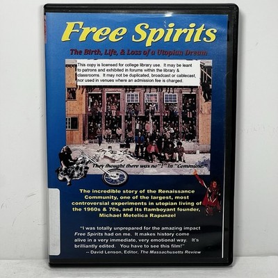 Free Spirits The Birth, Life, & Loss Of A Utopian Dream DVD Rare