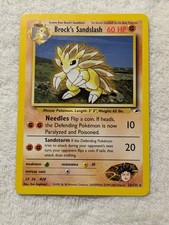 Pokemon Rare Brock's Sandslash 23/132 Gym Heroes 2000 WoTC NM on eBay