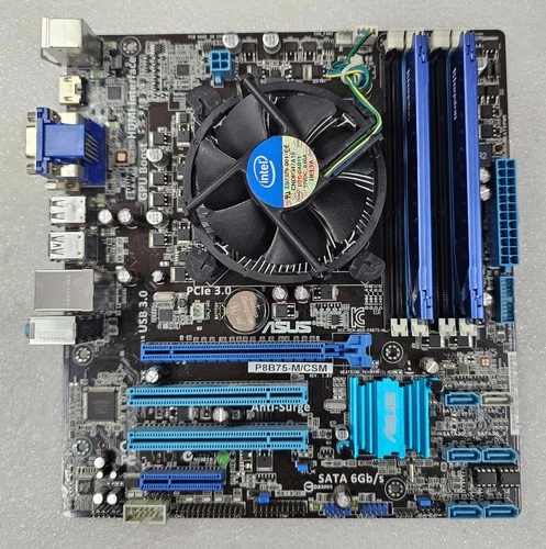ASUS P8B75-M/CSM 8GB DDR3, I3-3220 (5 Available)