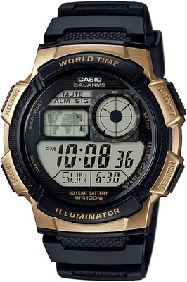 Casio AE1000W Series | Men S Digital Watch | 100M WR | Multi Alarms | 100 SEC St