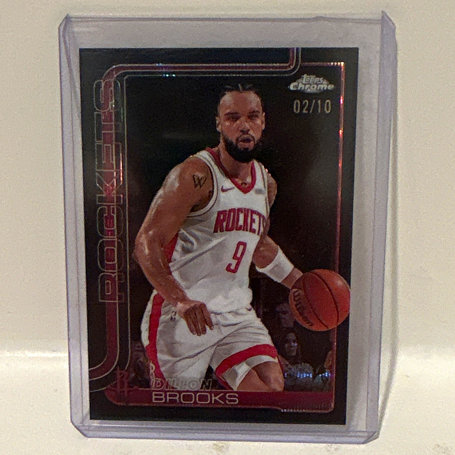 2025-26 Topps Chrome Dillon Brooks Houston Rockets #70 Black Raywave /10