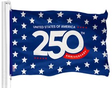 USA American 250th Anniversary Flag 3x5 Ft 1776-2026 Outdoor Double Sided G128