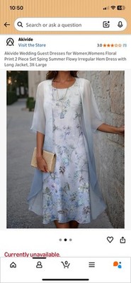 white christmas dresses Komarov V-Neck Pleated Ruffle 2-Piece Jacket Dress, Womens, L, Ocean Blue Ombre main image 0