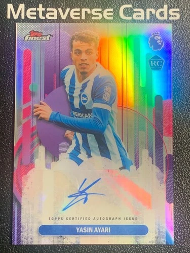 2025-26 Topps Finest Premier League Yasin Ayari Auto RC Rookie