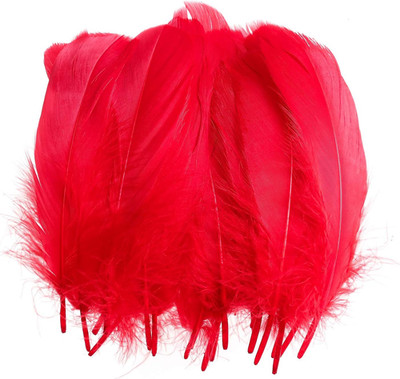 100PCS Natural Goose Feathers Decoration - Assorted Colorful 6-8 Inch Feather fo