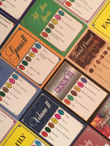 1000 TRIVIAL PURSUIT CARDS (12 Editions - YOU PICK) 10 Different 100-Card Decks! - Afbeelding 1 van 12