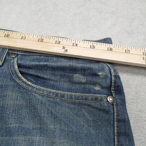 Vintage Levis 527 Jeans Men 32x30 Low Baggy Whiskering Distressed Fade Y2K Boot - Picture 11 of 14