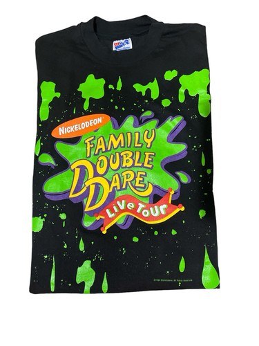 Vintage XL Nickelodeon Family Double Dare Single Stitch T-Shirt 90’s Deadstock - Picture 2 of 10