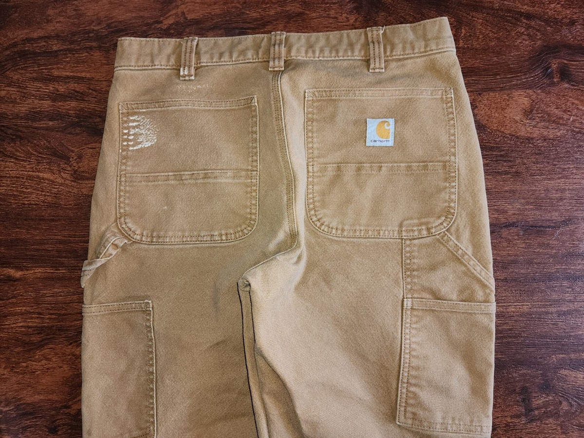 MEN'S CARHARTT 103334 211 DOUBLE KNEE WORKWEAR CARPENTER PANTS