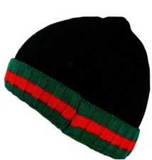 1pc Mens Womens Woolly STRIPED Winter Beanie Unisex Knitted Cap Hat