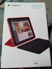 NIB Logitech KEYS-TO-GO Ultra Portable Bluetooth KEYBOARD For iPad- Black
