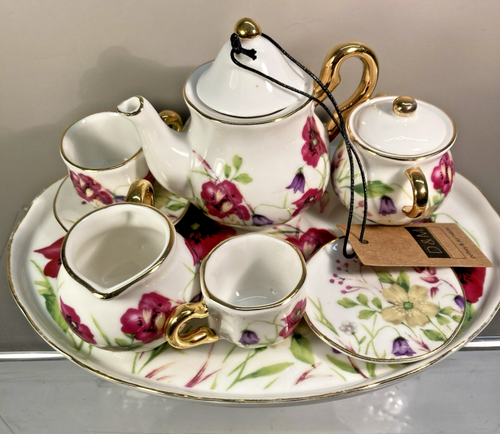 Miniature Tea Set Regal Bone China NEW Collectible