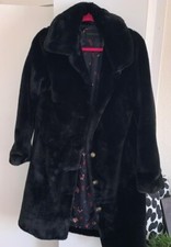 New Oakwood Black Faux Fur Coat (ladies, Xs)