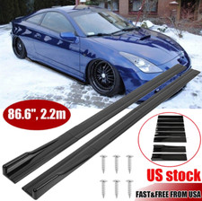 For Toyota Celica 01-05 03-14 Pair 86.62.2m Gloss Black Side Skirt Extension