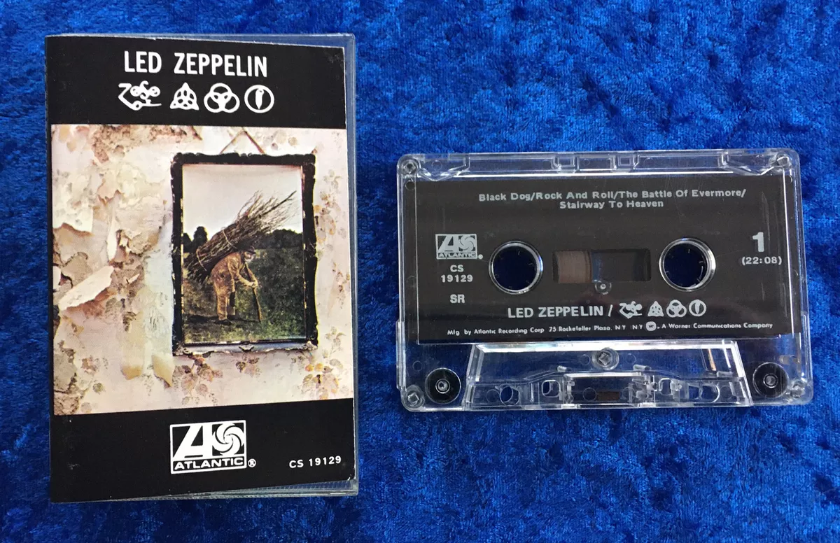 LED ZEPPELIN IV 4 S/T ZOSO CASSETTE TAPE **PLAY TESTED**