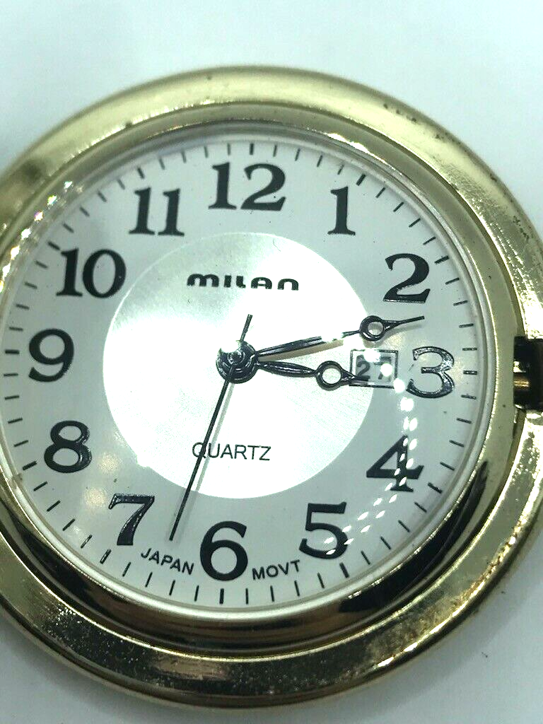 Vintage Milan Quartz Japanese Movement Pocket Watch - Main Image